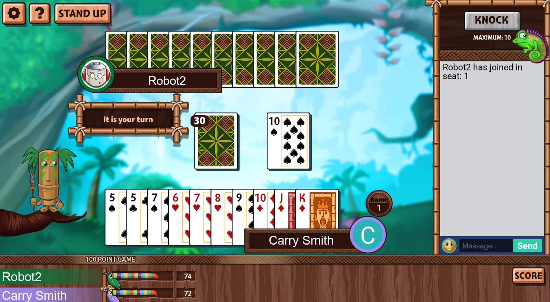 Jungle Gin HD | Online Card Game | Club Pogo Exclusive