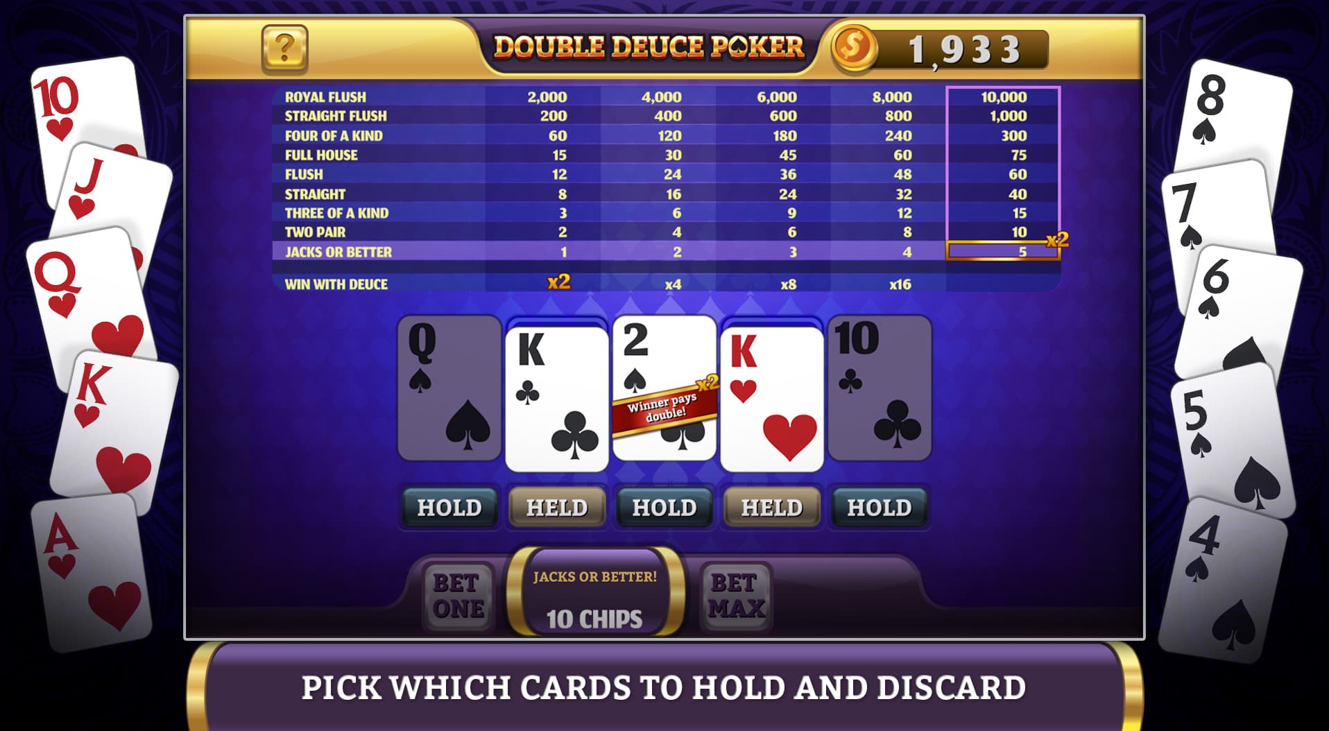 Double Deuce Poker HD | Free Online Poker Card Game | Pogo