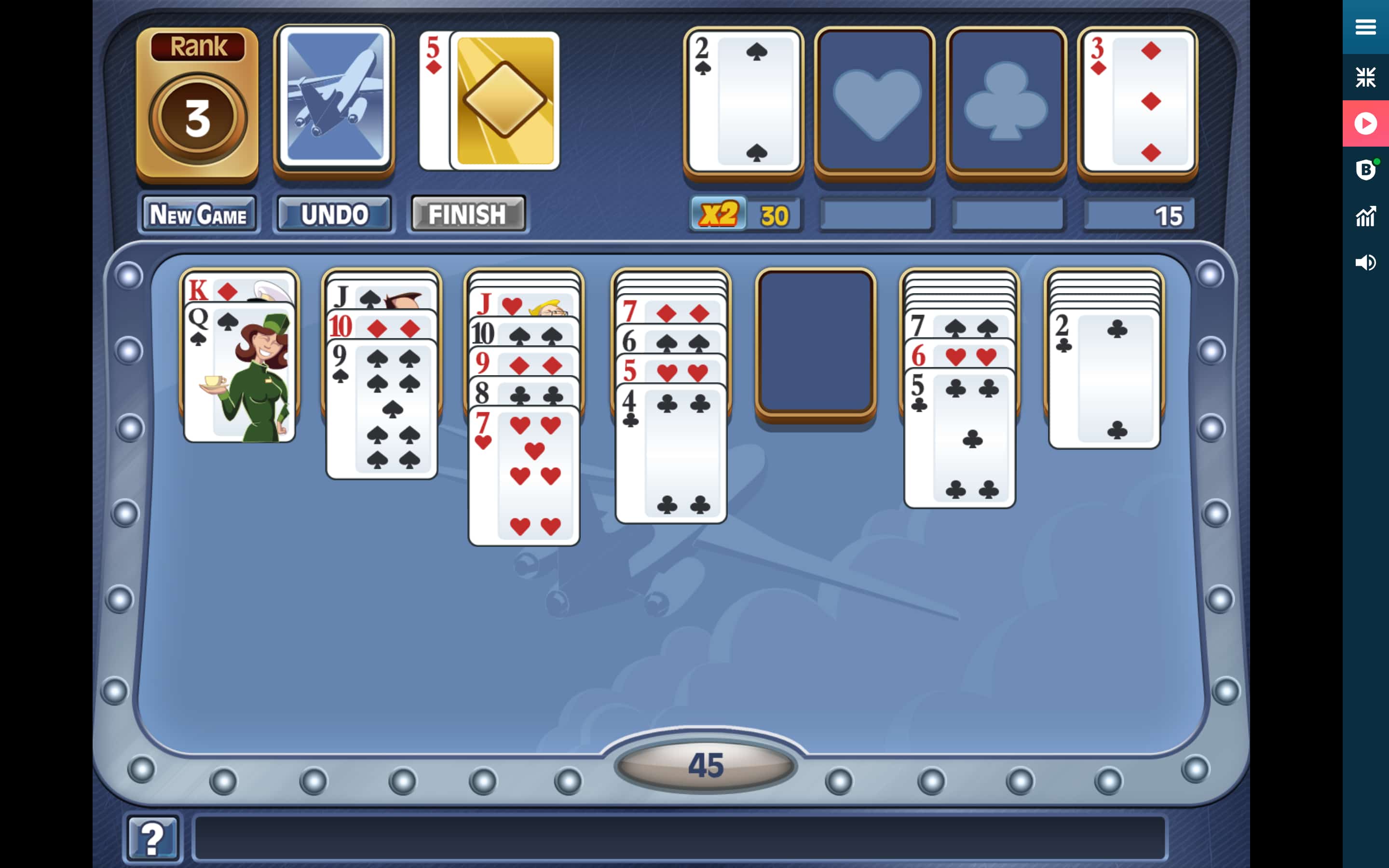 First Class Solitaire Hd Free Online Solitaire Game Pogo
